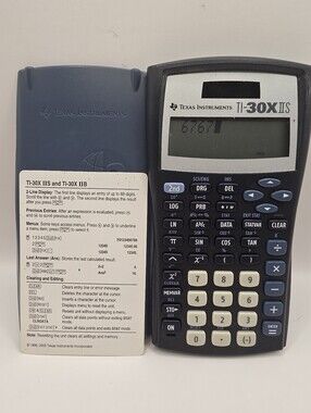 Texas Instruments TI-30XIIS Scientific Calculator Blue